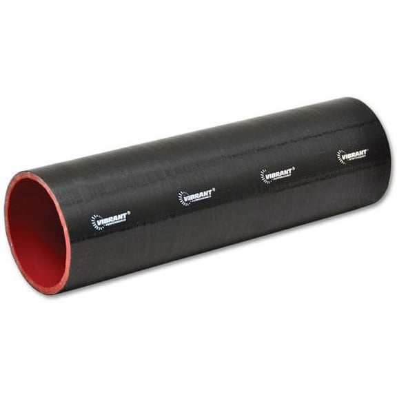 Vibrant Performance 27011 VIB27011 4 PLY SILICONE SLEEVE, 1IN I.D. X 12IN LONG - BLACK