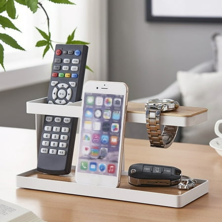 Desk Phone Holder Stand Storage Shelf Office Desktop Organizer