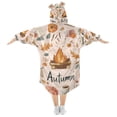 thumbnail image 2 of FORMRS Wearable Blanket Hoodie with Sleeves for Kids Cozy Flannel Sweatshirt, Campfire Pattern, 2 of 7