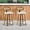 White, variant on 360° Swivel Rattan Bar Stools Set of 2, Counter Height Modern Kitchen Island Stools With Footrest, Uphostered Cushion, Comfortable Durable, White