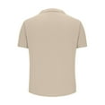 thumbnail image 5 of JXMVOJ Men's Casual Summer T-Shirt, Polyester Fiber, Short Sleeve, Stylish Buttoned Collar, Comfortable for Daily Wear, Casual, Outdoor, Vacation, Party & Work, 5 of 7