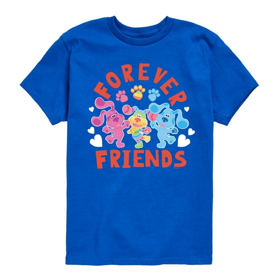 Blue's Clues & You! - Magenta & Blue - Forever Friends - Toddler & Youth Short Sleeve Graphic T-Shirt