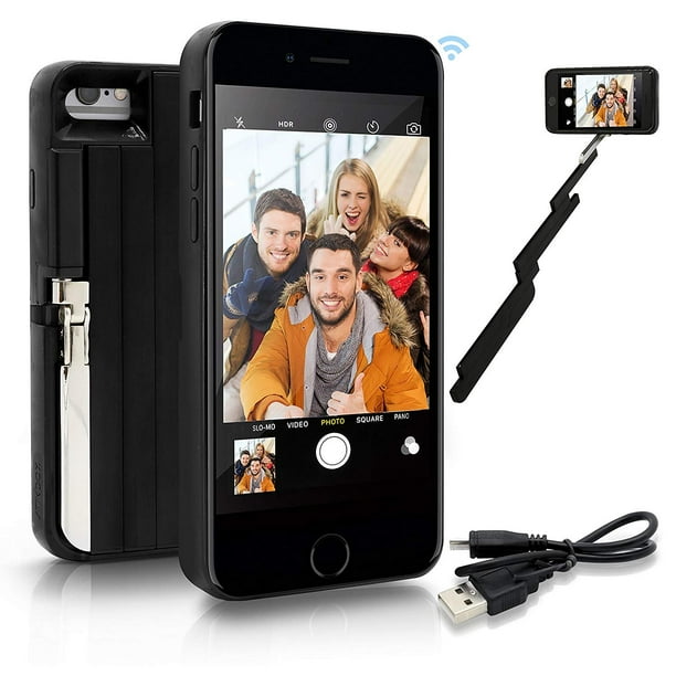 StikBox Selfie Stick iPhone Case, Extendable Monopod W/ Builtin