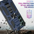 thumbnail image 6 of SaniMore for Samsung Galaxy S23 Plus Case, Rugged PC CD Magnetic Cover Built-in Car Mount & Folding Kickstand Military Grade Shockproof Heavy Duty Protective Shell for Samsung S23 Plus, Blue, 6 of 6