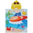 thumbnail image 4 of Kids Surf Hooded Poncho Towel for Toddler Aged 2-6, 100% , Absorbent Girls Bath Towel, Swim Changing Robe, Sand Proof, 4 of 4