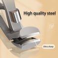 thumbnail image 3 of Nail Clippers for Thick Toenails, Ergonomic Angled Head Senior Toenail Clippers, Shirem Nail Clippers Black, 3 of 5