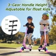 thumbnail image 5 of TST Electric Scooter for Kids, 100W Adjustable Kick Scooter with Flashing Rainbow LED Lights, Up to 8mph&8 Miles, 5 of 6