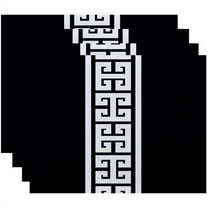 Simply Daisy 18" x 14" Key Stripe Stripe Print Placemats, Set of 4