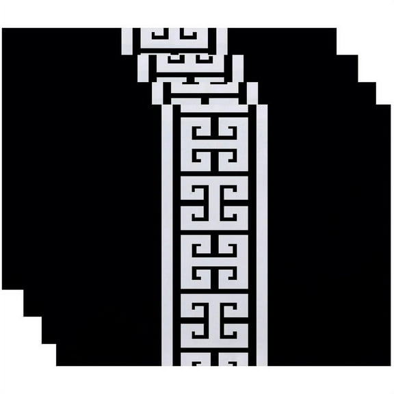 Simply Daisy 18" x 14" Key Stripe Stripe Print Placemats, Set of 4