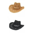 thumbnail image 1 of 2 Uds Sombrero De Vaquero Occidental Sombrero De Sombrero De Playa Para Exteriores Negro negro Hugo Sombrero de vaquero, 1 of 10