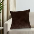 thumbnail image 6 of PONPRNGY 1Pc Fall Corduroy Decorative Throw Pillow Covers 17x17 Inch Soft Boho Striped Square Pillow Case Modern Farmhouse Cushion Cover for Couch Bed Sofa Living Room Home Decor, 6 of 6