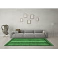 thumbnail image 3 of Ahgly Company Indoor Round Abstract Emerald Green Modern Area Rugs, 6' Round, 3 of 4