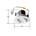 thumbnail image 4 of COOPER LIGHTING LED Retrofit Trim & Gimbal, White, 10-Watt, 4-In. RA406930WHR, 4 of 4
