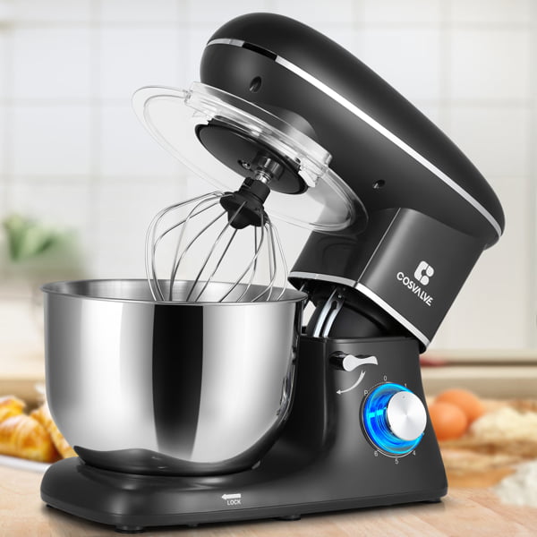 Clearance! Electric Stand Mixer, 6.2 Quarts, Dough Hook, Flat Beater, Wire  Whisk Attachments, 10+P Speeds with Splash Guard 