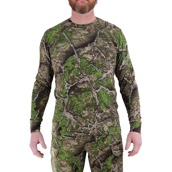Tekari Men's Air Mesh Long Sleeve Performance Hunting Shirt Large