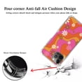 thumbnail image 4 of Pink Retro 70s Flowers Case for iPhone 13 Pro,Aesthetic Art Design TPU Bumper Cover Case, 4 of 6