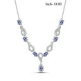 thumbnail image 3 of 3.00 Carat T.G.W. Tanzanite And White Diamond Accent Sterling Silver 4-Piece Jewelry set, 3 of 9