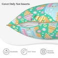 thumbnail image 5 of Kll Icecream Truck Decorative Throw Pillow Covers Velvet Soft For Couch Sofa Bedroom Living Room Outdoor -20"X20", 5 of 8