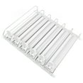 thumbnail image 1 of Drink Dispenser for Fridge, 6 Rows Adjustable Easy Loading Self Pushing Soda Can Dispenser, Dampening Pusher Glide Soda Can Dispenser Beer Pop Can Water Bottle Drink Dispenser, 1 of 8