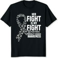 thumbnail image 2 of 100% Cotton Her Fight Is My Fight Borderline Personality Disorder Awareness Ribbon Hearts T-Shirt, 2 of 5