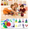 thumbnail image 4 of LNKOO Kids Paint Brushes, 48 Pcs Washable Painting Brushes-Sponge Paint Brushes Kits Painting Brushes Tool Kit for Toddlers Kids Early Learning Toys Foam Roller Sponge Arts Crafts, 4 of 7