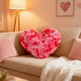 thumbnail image 6 of Heart Pillows, Love Heart Shaped Pillow, Small Cute Tie-dye Colorful Pillows for Gifts, Living Room Sofa Couch Decoration (Black), 6 of 6