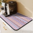 thumbnail image 2 of Washable Rubber Boho Floral Patchwork Dish Drying Mats for Kitchen Counter Home Large Coffee Bar Pad Accessories and Decor for Utensils Stemware 23.5''x15.5'', 2 of 7