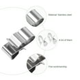 thumbnail image 4 of KAKOWELY 50 Pcs Stainless Wire Rope Clips Solar Power Cable Clips Trailer Frame Wire Clip,0.91"X0.39"X0.39", 4 of 4