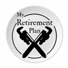 Retirement Plan Wrench Equipment Plate Decorative Porcelain Salver Tableware Dinner Dish