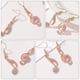 thumbnail image 5 of GOOHOCHY 1 par de pendientes con forma de nota musical, accesorios elegantes para los oídos, gotas para los oídos de mujer (oro rosa), 5 of 7
