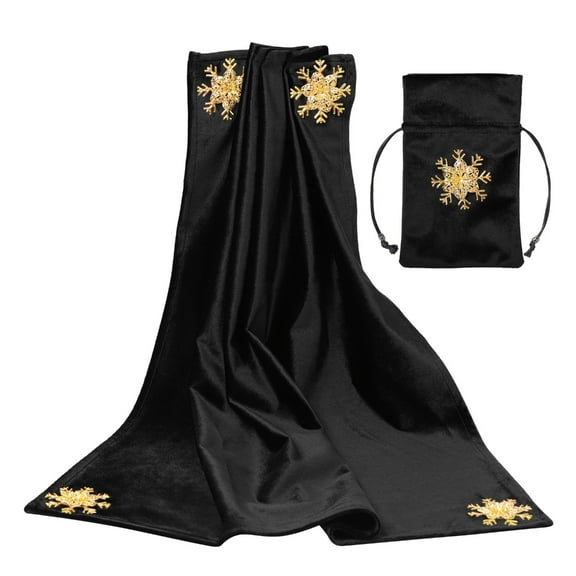 ZPAQI Velvet Square Tarot Card Tablecloth Washable Decorative Table Cover Cloth