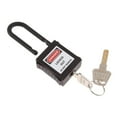 thumbnail image 2 of Wweixi PL38-KD 38 mm PVC Curved Safety Lockout Padlock Black, 2 of 8