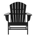 thumbnail image 3 of Portside 4-Piece Adirondack Chair with Matching Ottoman Footrest Set Black, 3 of 7