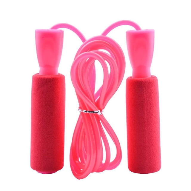 Adjustable Tangle Free Vinyl Skipping Cable Jumping Rope | Soft Foam Grip Handles, Black