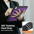 thumbnail image 4 of ELEHOLD Case for Apple iPad Air 13 (2024),Soft TPU Rugged Durable Case with 360° Rotating Hand Strap & Foldable Hidden Stand & Pencil Holder,Purple, 4 of 12