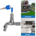 thumbnail image 3 of SHOWERORO Tap Washers Tap Lock in Silver Alloy 1 Set for Outdoor Faucets with Water Control, 3 of 8