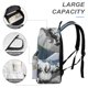 thumbnail image 4 of Caballero Luna-theme Backpack, Campus style schoolbag Bookbag with Adjustable Shoulder Straps And Large Zip Compartment, Unisex Travel Bags.42x30x15cm, 4 of 6