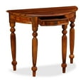 thumbnail image 3 of vidaXL Console Table Solid Sheesham Wood 35.4"x15.7"x29.9" Half Round, 3 of 11