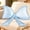 Light Blue, variant on Large Pink Satin Bow Throw Pillow – 23.6" Decorative Neck Support Cushion, Soft & Breathable, Coquette Room Decor for Bed, Couch & Living Room