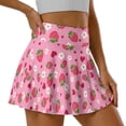 thumbnail image 4 of KUIFORTIStrawberry Cute Golf Skirts for Women Durable Lightweight High Waisted Golf Skort with 2 Pockets Comfortable Summer Clothes for Women Athletic Dressy Casual, 4 of 7