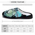 thumbnail image 2 of Invader Zim Fuzzy Cotton Slippers For Mens Winter Cotton Lightweight Anti-slip Rubber Sole Slippers House Open Back Slippers Closed Toe Slippers, 2 of 9