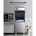 thumbnail image 4 of Commercial Ice Maker Machine, 500LBS/24H Ice-Making Machine with 300LBS Large Storage Bin, Auto Self-Cleaning Ice Maker with Touchscreen for Bar Cafe Restaurant Business Commercial, 4 of 6