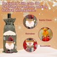 thumbnail image 4 of 6 Pcs Christmas Bottle Bags With Christmas Pattern Wine Gift Bag Reusable Wine Gift Bags, 4 of 5