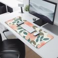 thumbnail image 2 of Light Pink Flowers&nbsp;desk Mouse Padwaterproofno Slip&nbsp;for Office Home Work GamingmousepadRubber Base Mousepad with Stitched Edges 31.5x11.8inches, 2 of 7