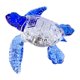 thumbnail image 1 of Colección de escritorio de la estatua de tortuga marina de vidrio Multipropósito 4.7x3.4x1 pulgadas Ornamento de mesa para repisas, estanterías, café Azul, 1 of 8