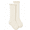 Ivory, variant on Girls Womens Seamless Ripple Edge Knee High Socks 1 Pair Pack
