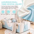 thumbnail image 5 of Mophoto Toddler Bed,Toddler Flood Bed with Extra Safety Broad, Removable Guard Rails,Standard Crib Size,Certified Fabric Toddler Beds for Kids, 5 of 9