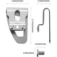 thumbnail image 4 of LQQBOX 4 PCS Belt Clip for Milwaukee, Belt Hook Compatible with Milwaukee M18 Tools Hammer Drill Impact Driver Replace for 2604-20, 2604-22, 2604-22CT, 2797-22, 4 of 7