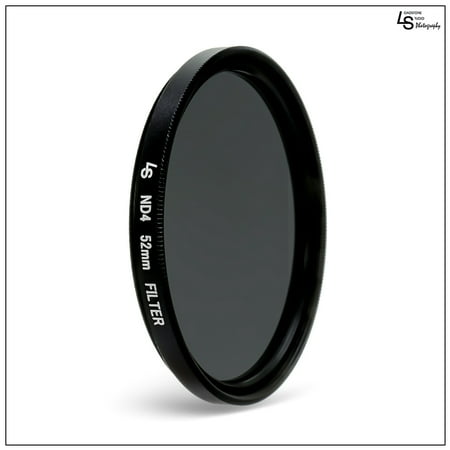 Neutral Density Filter 52mm 52mm Double Threaded Neutral Density (ND4) Professional Photography Filter for Canon and Nikon Camera Lenses by Loadstone Studio WMLS1176 ()