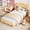 Yellow, variant on Memoryfield Twin Size Bed Frame with Upholstered Headboard, Low Profile Platform, Heavy Duty, Wooden Slats, Noise-Free, No Box Spring Needed, Yellow